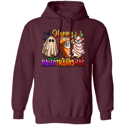 Fun Happy HalloThanksMus Sweatshirt and Hoodie