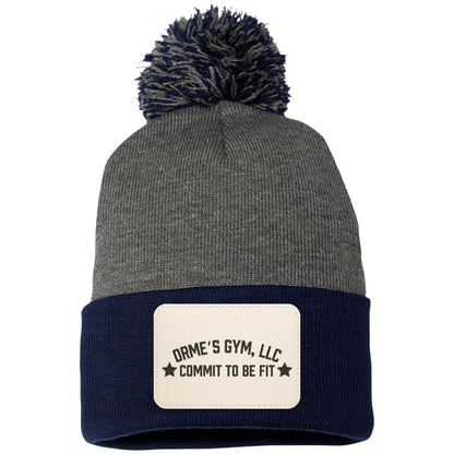 Orme's Gym Slogan Pom Pom Knit Cap