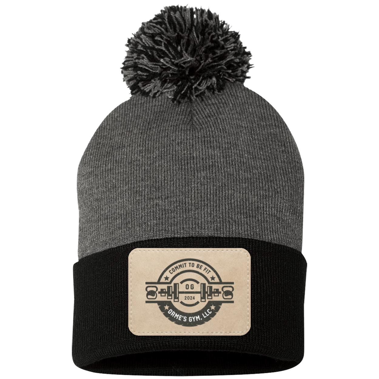 Orme's Gym Logo Pom Pom Knit Cap