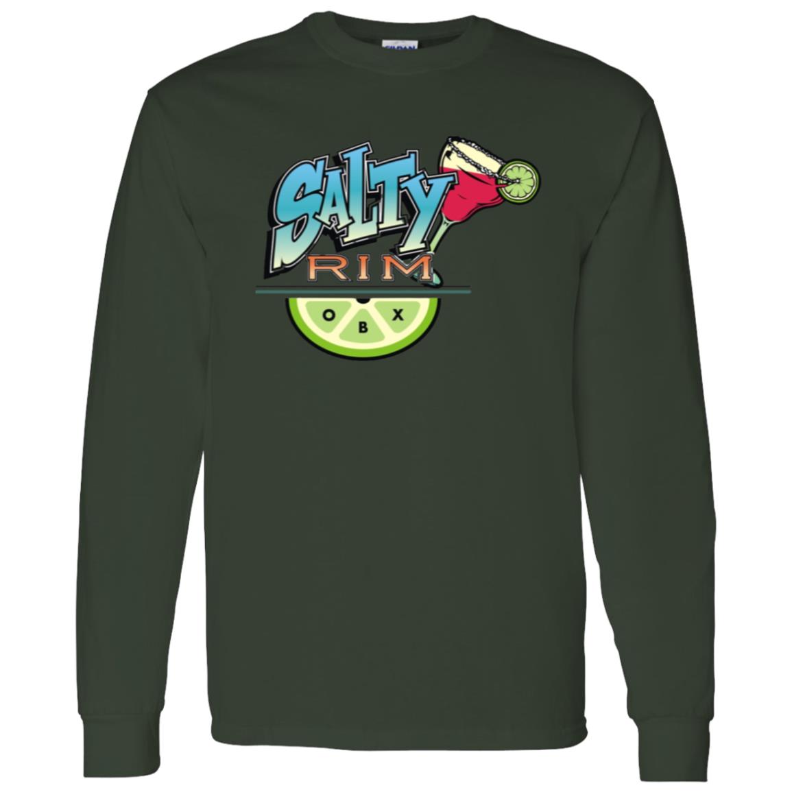 Salty Rim G540 Long Sleeve T-Shirt 5.3 oz. in forest green