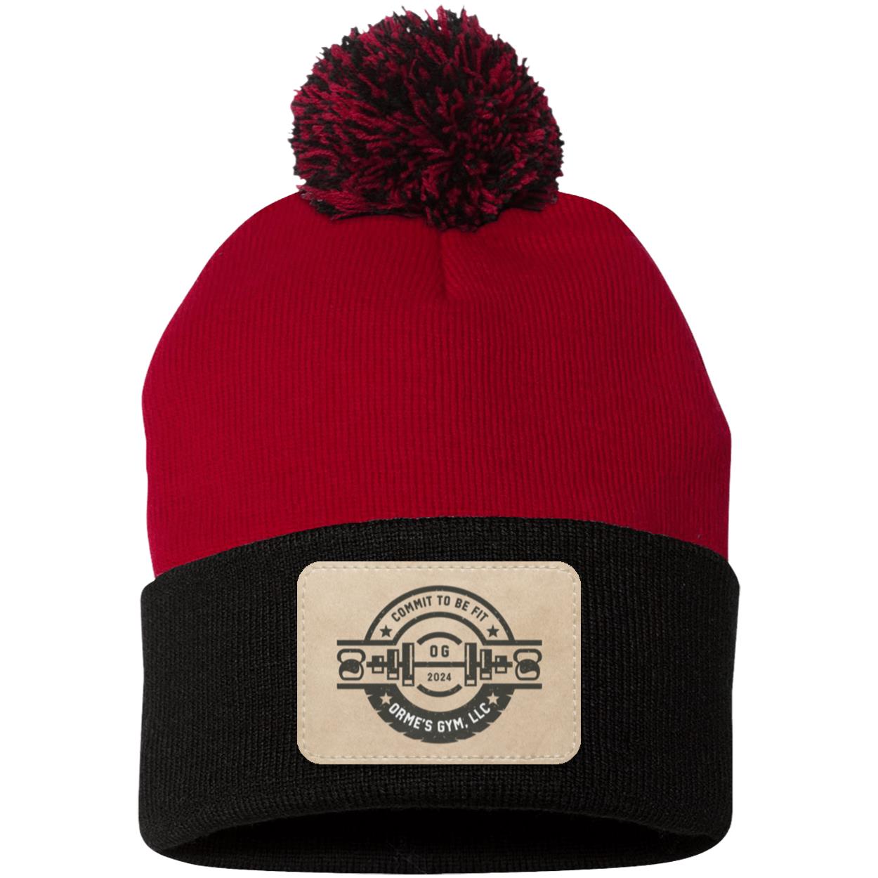 Orme's Gym Logo Pom Pom Knit Cap