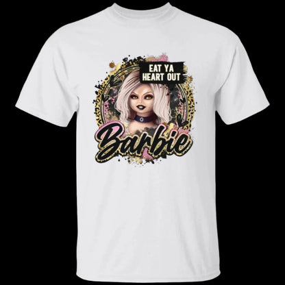 Scary Barbie Unisex T-Shirt in white - Any Gift For You