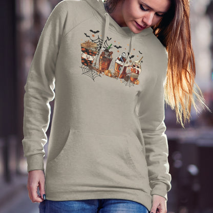 Hoodie in sand with Killer Coffee design - Any Gift For You