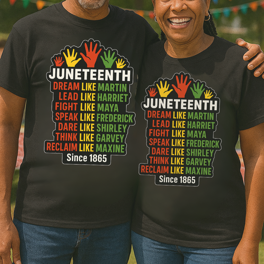 Live 'Like' Legends Juneteenth T-shirt in Black