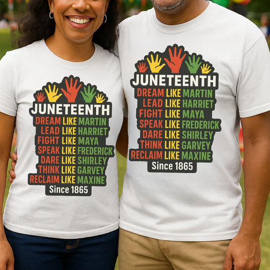 Live 'Like' Legends Juneteenth T-shirt in White