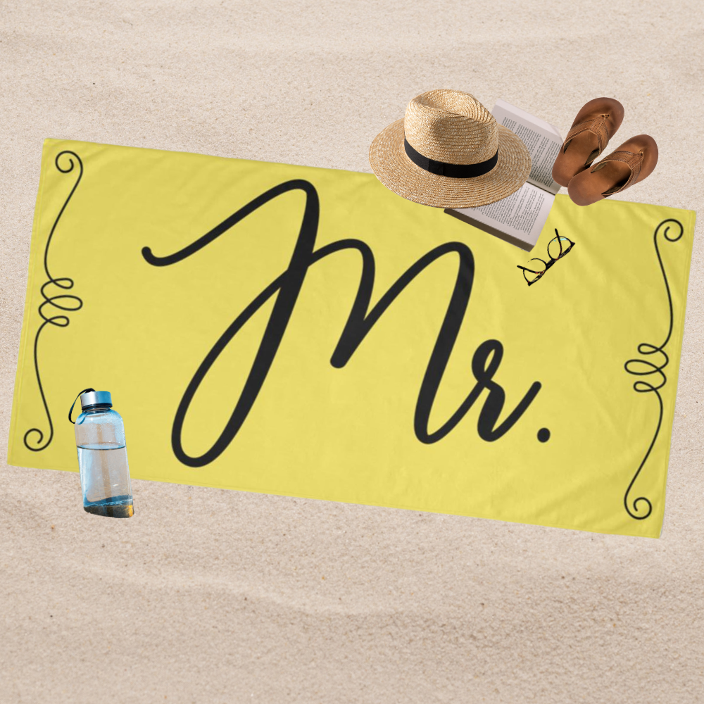 Mr. Beach Towel in Lemon