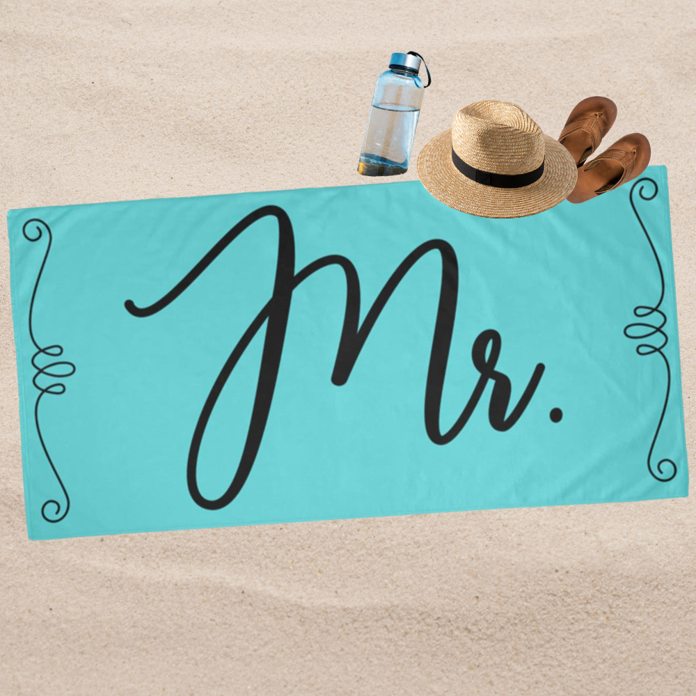 Mr. Beach Towel in Turquoise