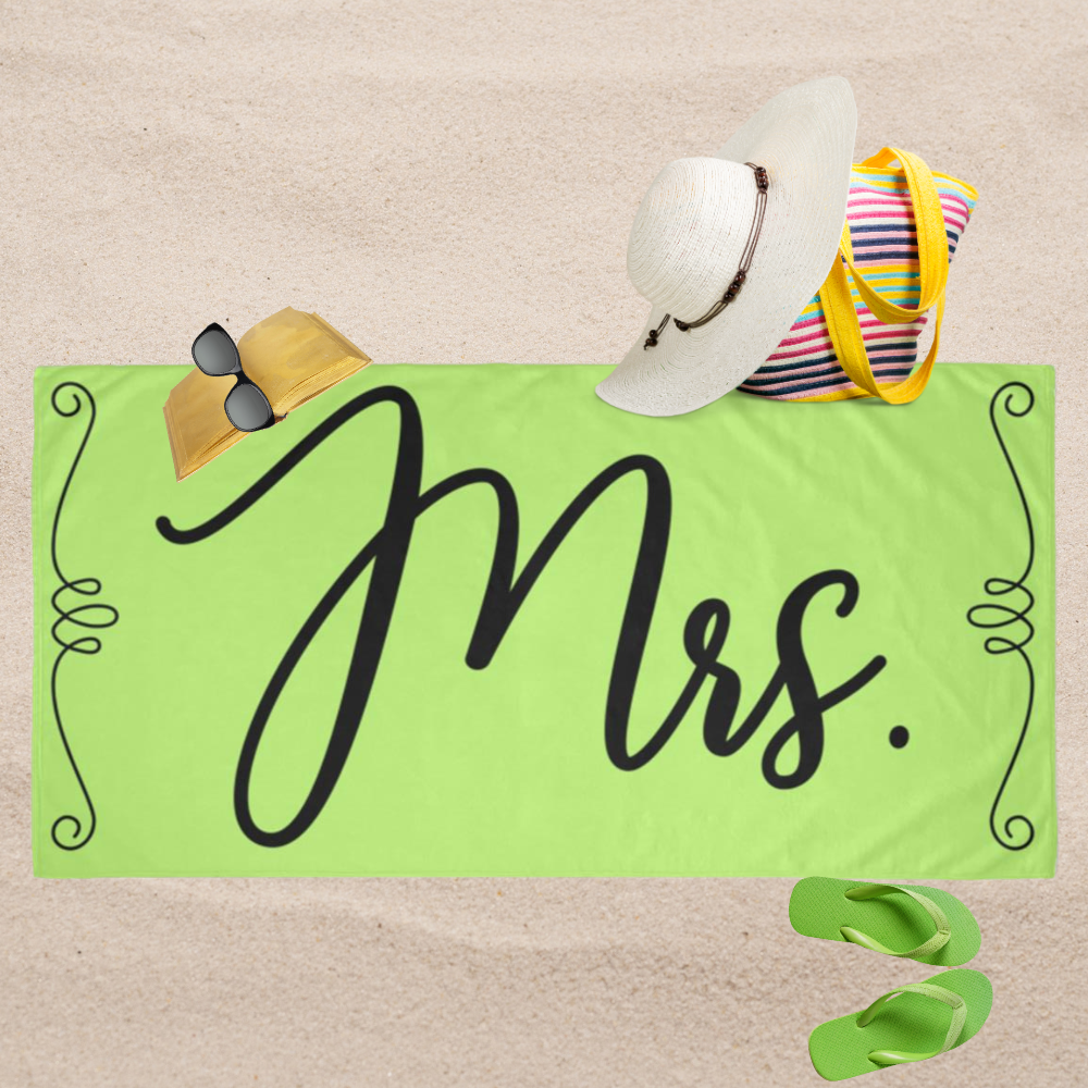 Mrs. Beach Towel in Lime