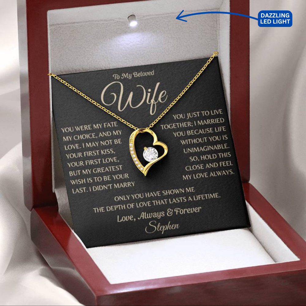 Always & Forever Love Necklace for Wife