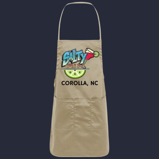 Salty Rim Beige Port Authority Full-Length Apron A520