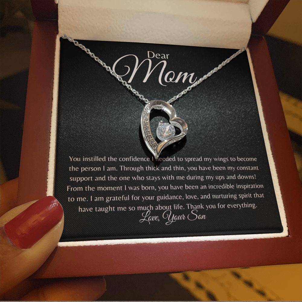 To Mom | Forever Love Necklace | From Son - Any Gift For You