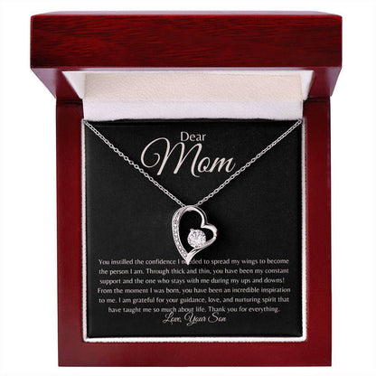 To Mom | Forever Love Necklace | From Son - Any Gift For You