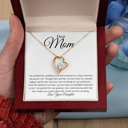 To Mom | Forever Love Necklace | From Daughter - Any Gift For You