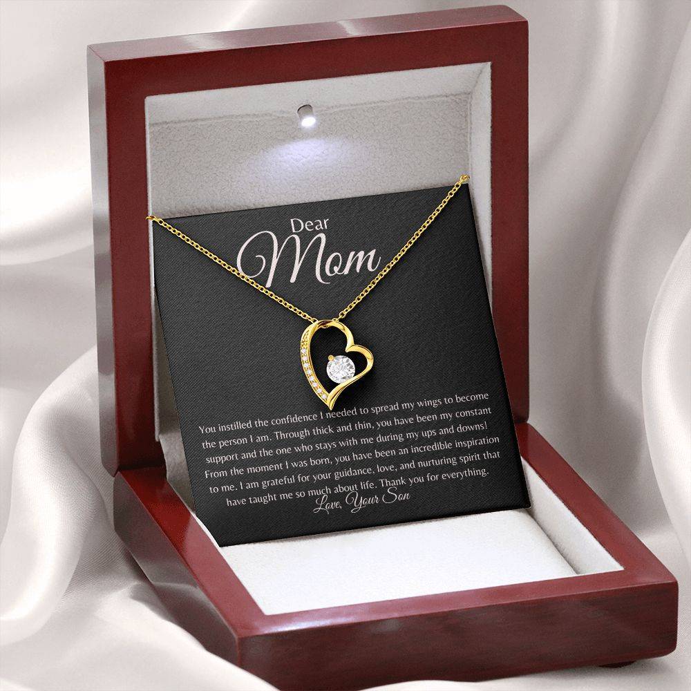 To Mom | Forever Love Necklace | From Son - Any Gift For You