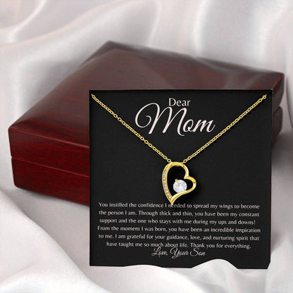 To Mom | Forever Love Necklace | From Son - Any Gift For You