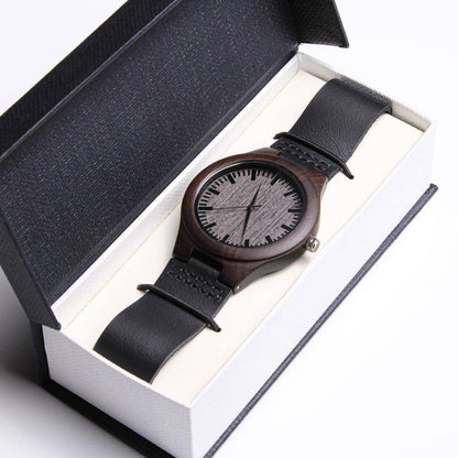 To Dad | Engraved Wood Watch - Any Gift For You