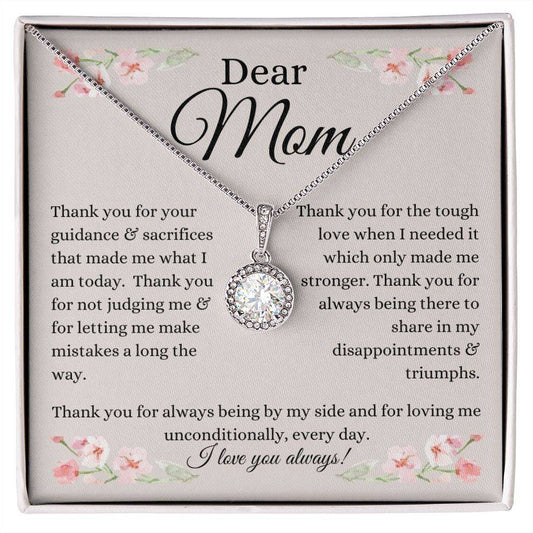 To Mom | Eternal Hope Necklace | From Son or Daughter - Any Gift For You