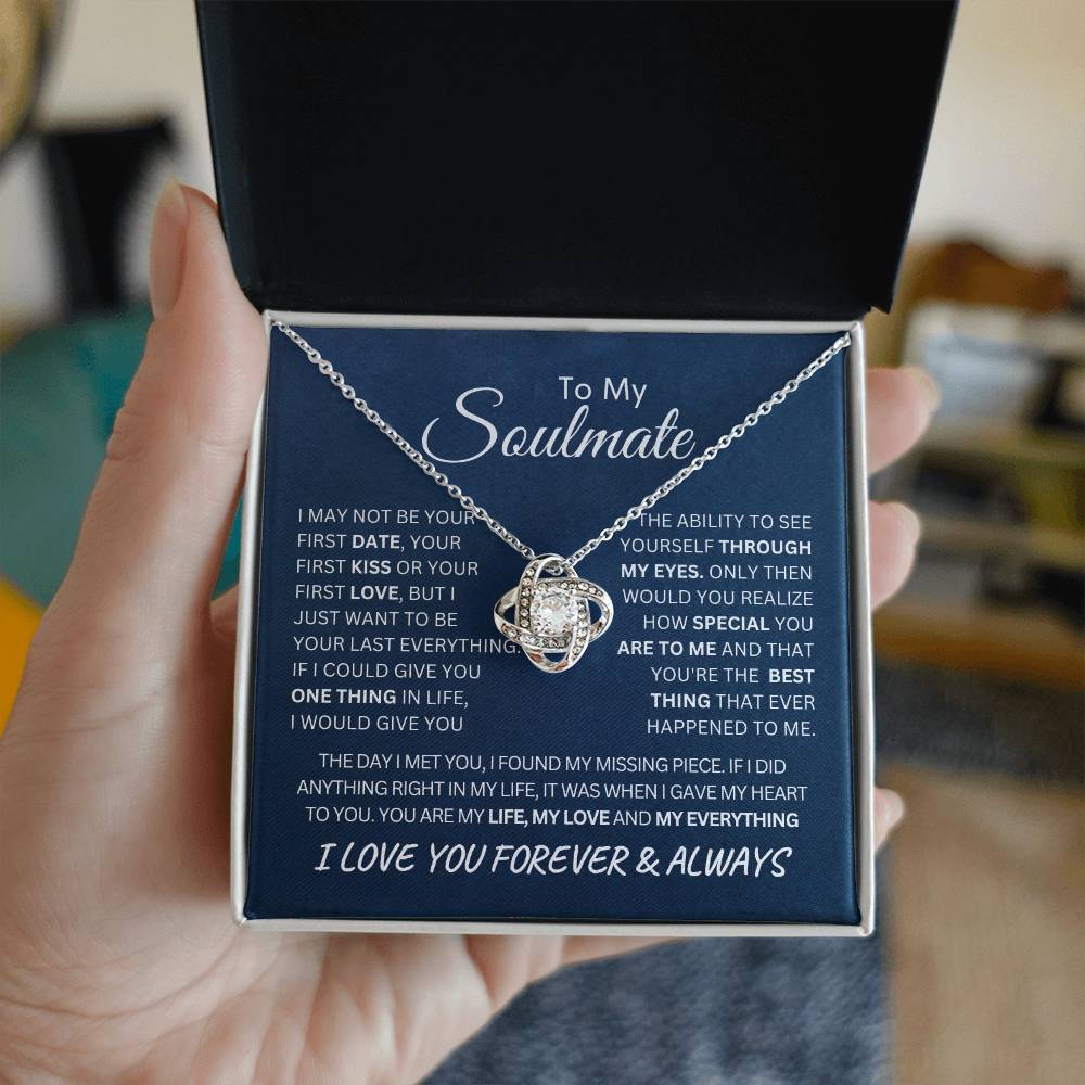 To My Soulmate | Love Knot Necklace - Any Gift For You
