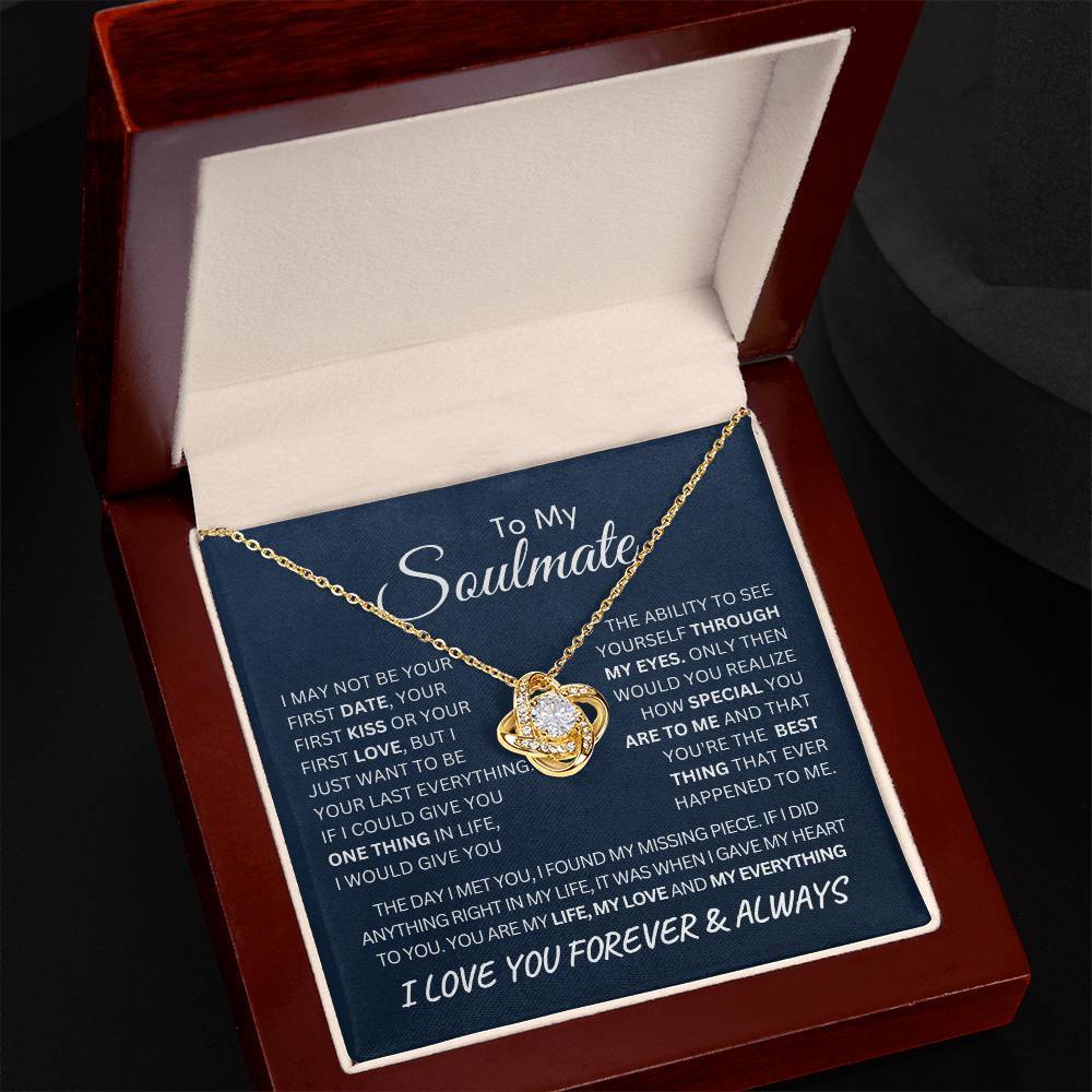 To My Soulmate | Love Knot Necklace - Any Gift For You