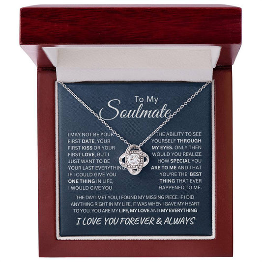 To My Soulmate | Love Knot Necklace - Any Gift For You