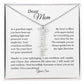 To Mom | Name Necklace (Vertical) | From Son - Any Gift For You