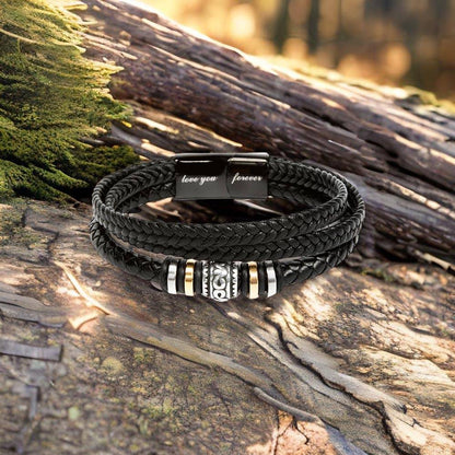 To Dad | Leather Bracelet | From Son - Any Gift For You