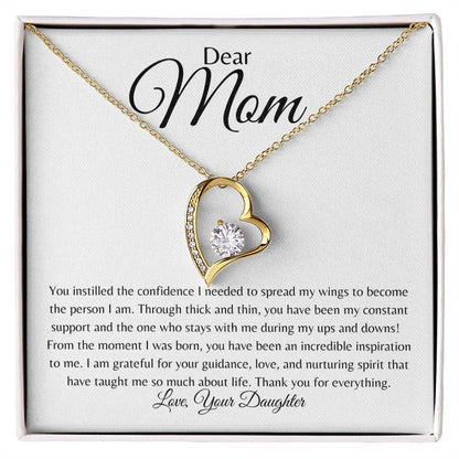 To Mom | Forever Love Necklace | From Daughter - Any Gift For You