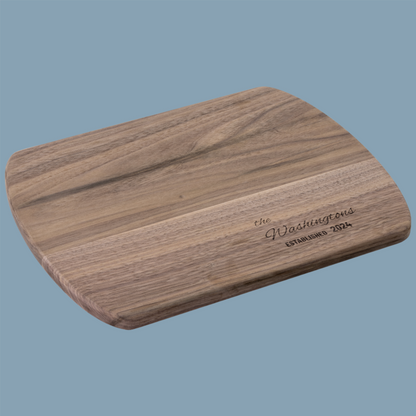 American Heritage Personalized Hardwood Cutting Board in walnut - Any Gift For You