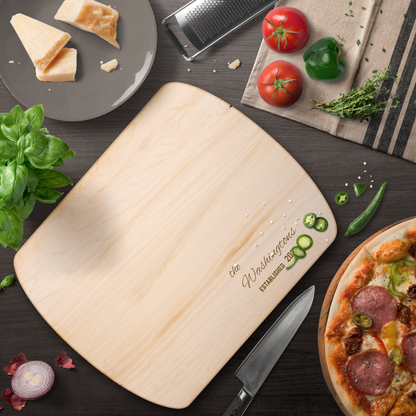 American Heritage Personalized Hardwood Cutting Board in maple - Any Gift For You