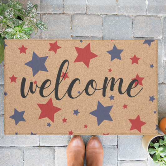 Star-Spangled Indoor Doormat on a stone floor - Any Gift For You