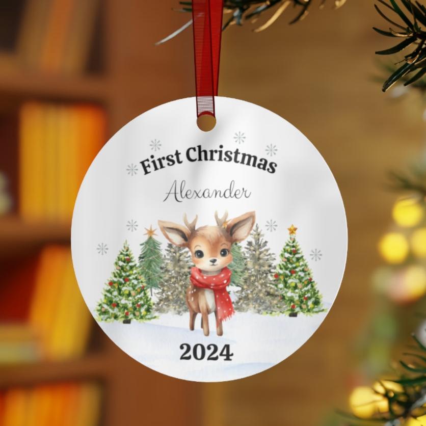 Personalized Baby's First Christmas Ornament - Any Gift For You