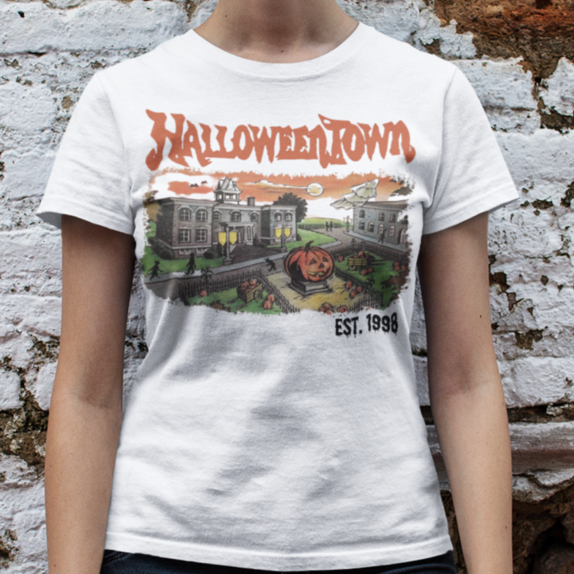 Halloween Town T-Shirt in white - Any Gift For You