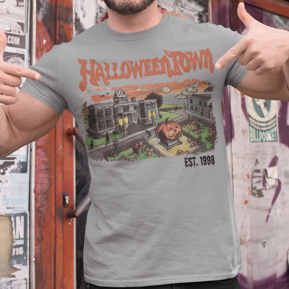 Halloween Town T-Shirt in sport gray - Any Gift For You